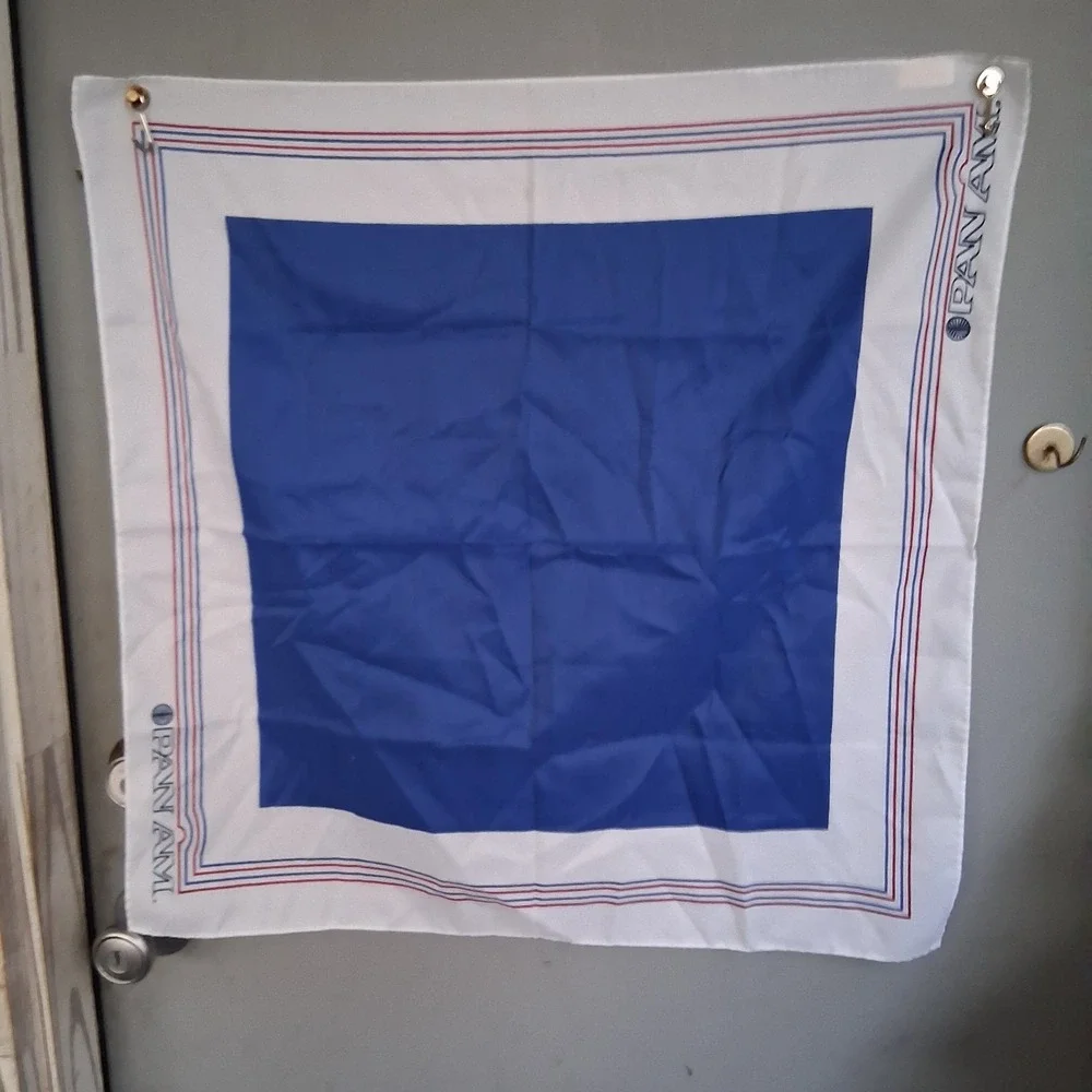 Vintage Pan Am Female Airport Employee Neck Scarf Aviation Memorabilia
